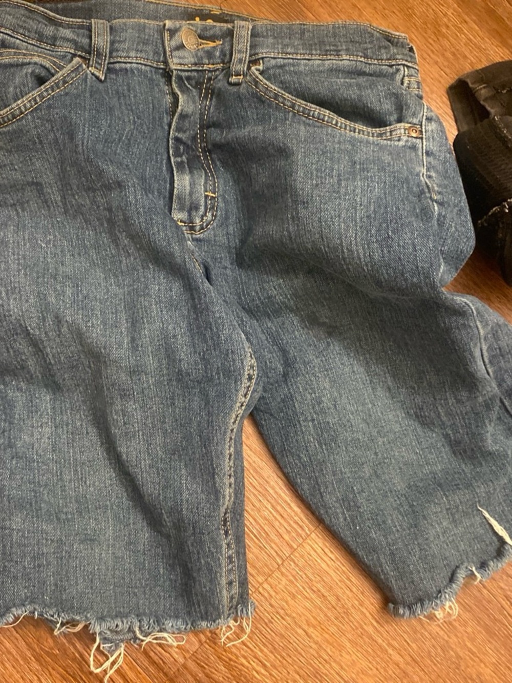 Women's Blue Denim Cut-Off Jean Shorts